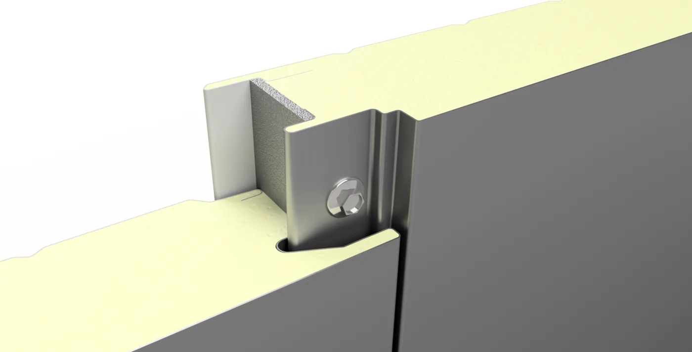 Superwall Flat, panel sándwich para fachada, vista 2