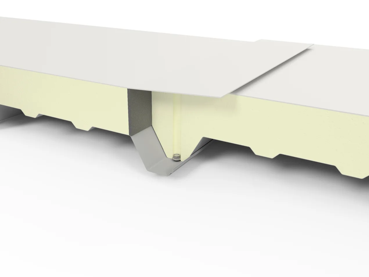 Glamet Dry, panel sándwich para techo de baja pendiente, vista 2